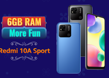 Redmi 10A Sport - Helio G25, 5000mAh and MIUI 12.5 for $135