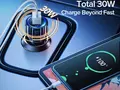 GETIHU 30W: автомобильная зарядка с Power Delivery, LED-индикатором и двумя USB-портами дешевле $4