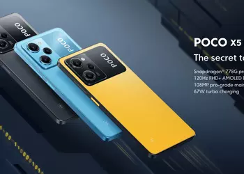POCO X5 Pro: 120Hz AMOLED display, Snapdragon 778G chip, 108 MP camera and 5000 mAh battery with 67W charging capability