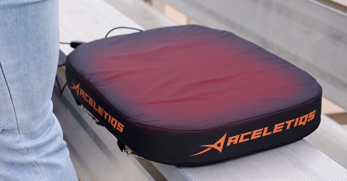 ACELETIQS Coussin chauffant portable Siège de stade