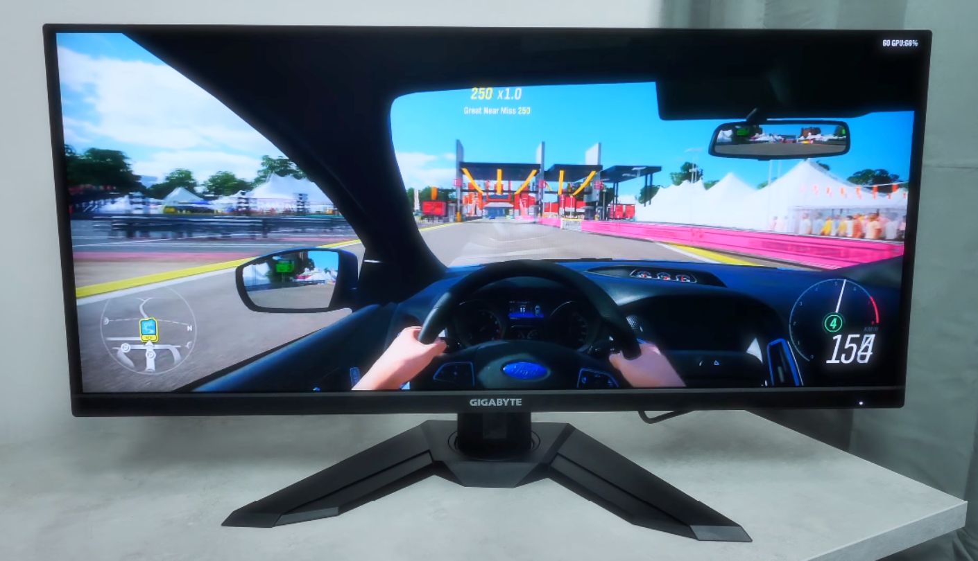 Gigabyte M34WQ ultrawide monitor for multitasking
