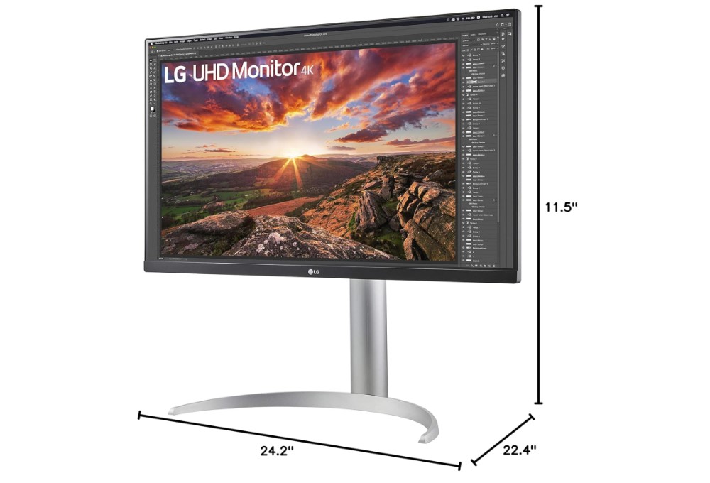 Moniteur LG 27UP850-W 4k pour photographes