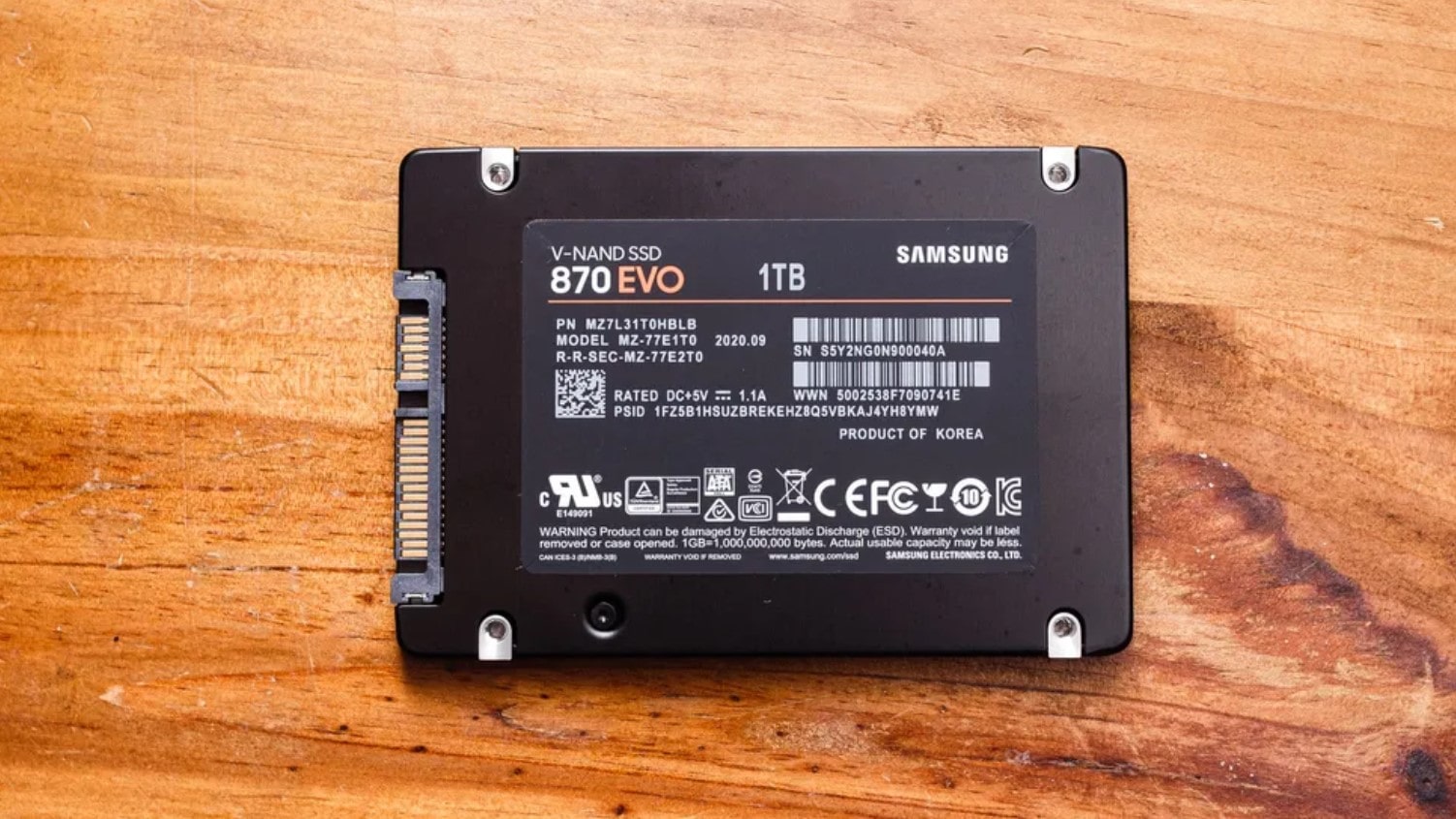Samsung 870 EVO ssd archivage données