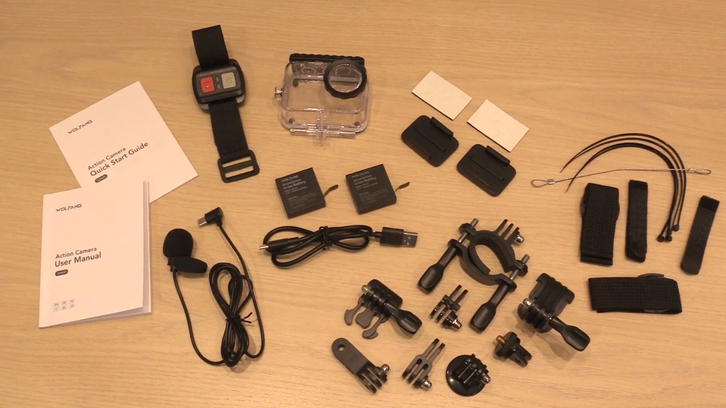 Petite caméra d'action WOLFANG GA420 pour YouTube