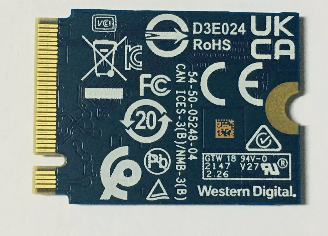 Western Digital SN530 ssd compatible steam deck