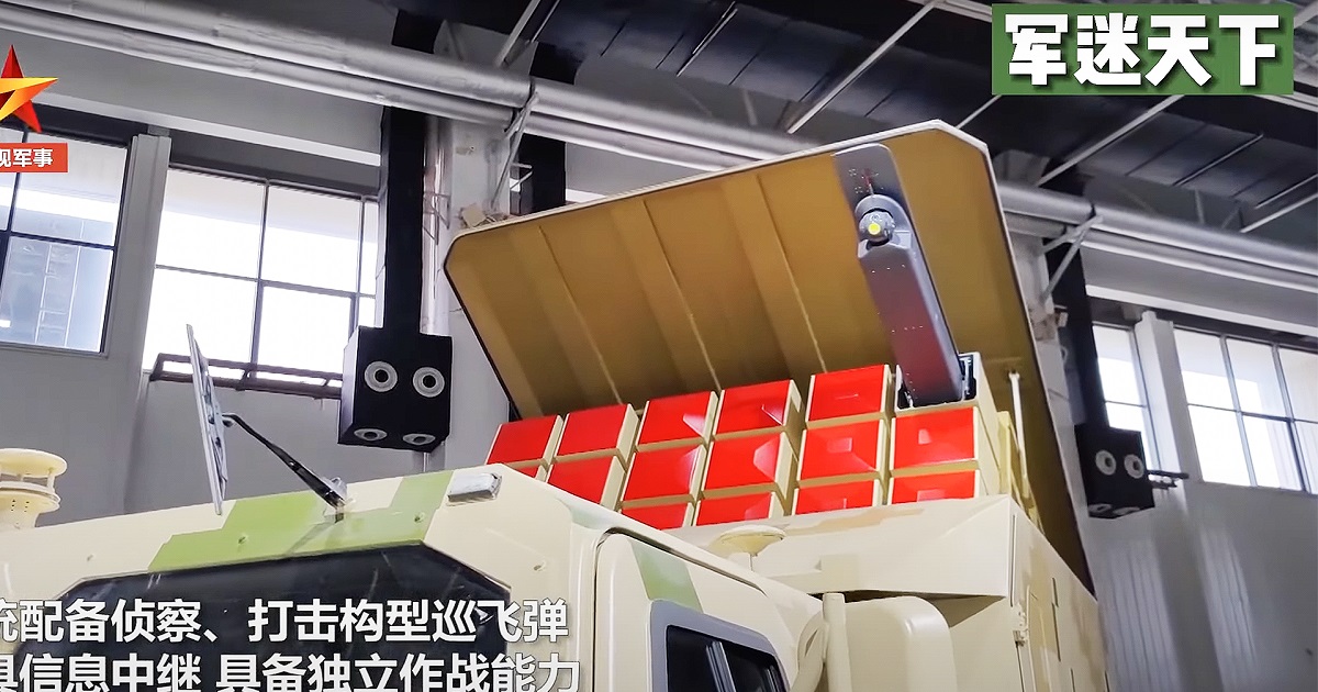 China will unveil a light truck-based launcher that can simultaneously launch up to 18 kamikaze drones