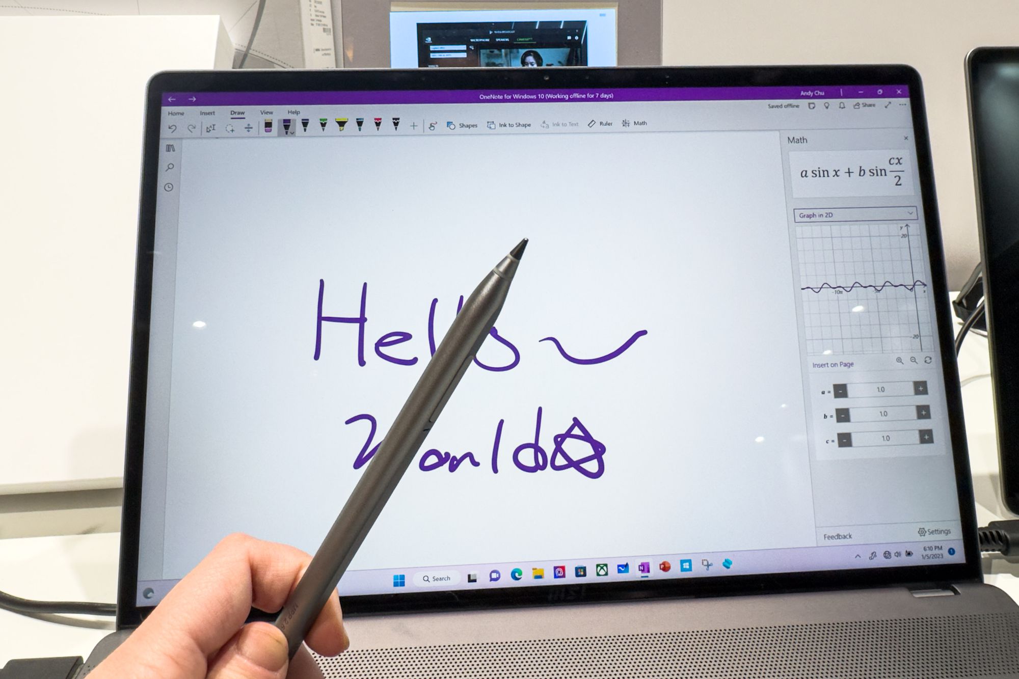 MSI представила стилус Pen 2, який може писати і на екрані, і на папері