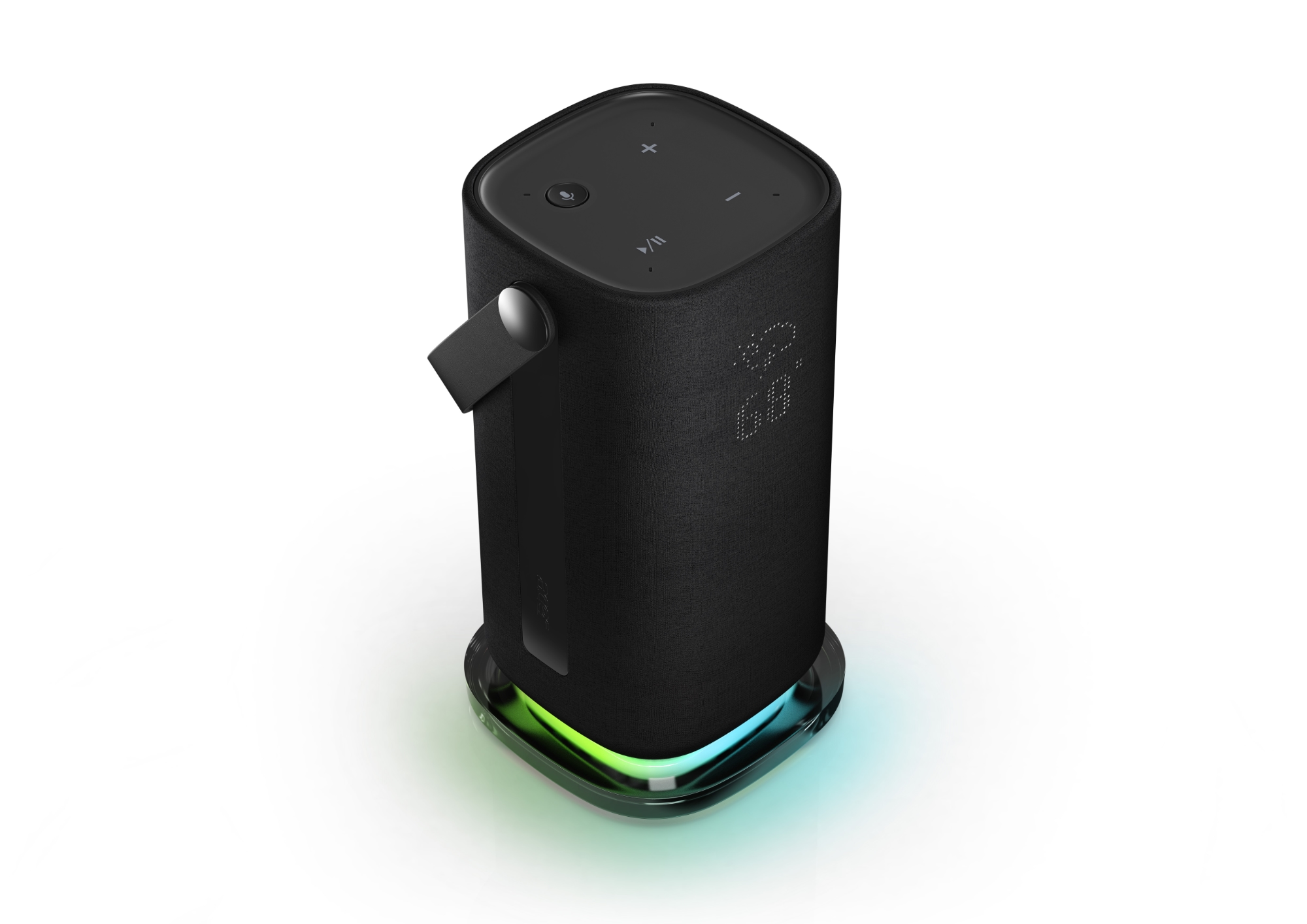 CES 2023 : Acer a dévoilé l'enceinte intelligente Halo Swing avec un rétroéclairage RVB, un écran LED, une protection IPX5 et l'assistant Google.