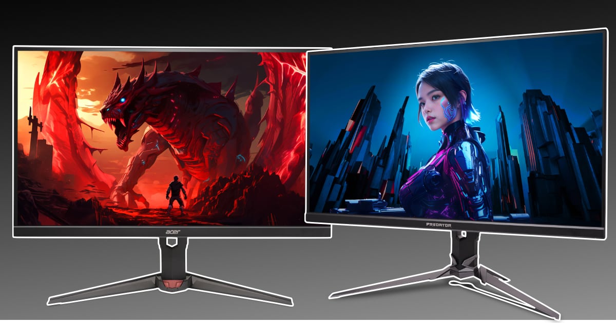 Acer представила два нових ігрових монітори: 4K для естетів і 600 Гц для кіберспортсменів