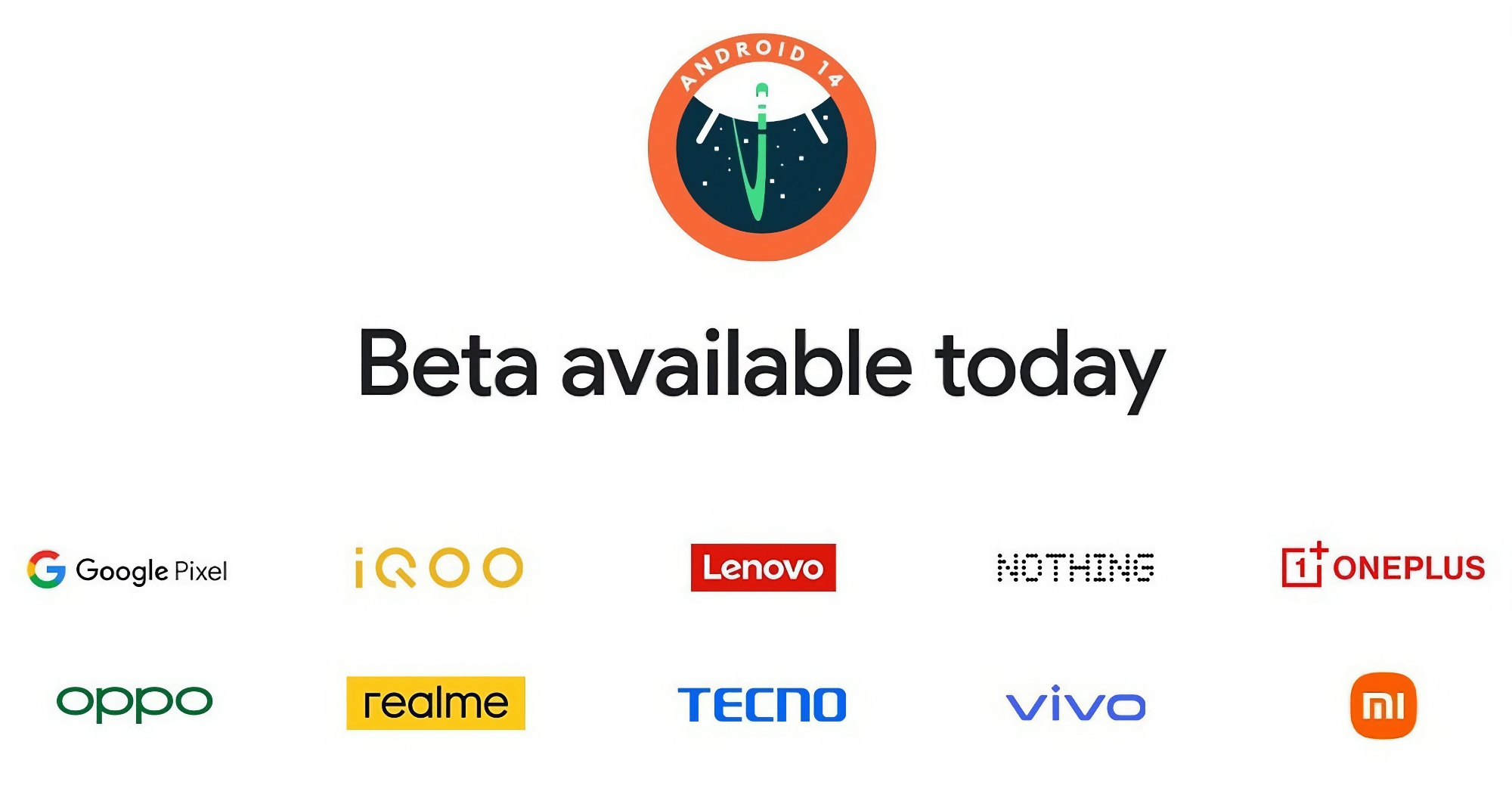 Liste des smartphones et tablettes ayant reçu la version bêta d'Android 14