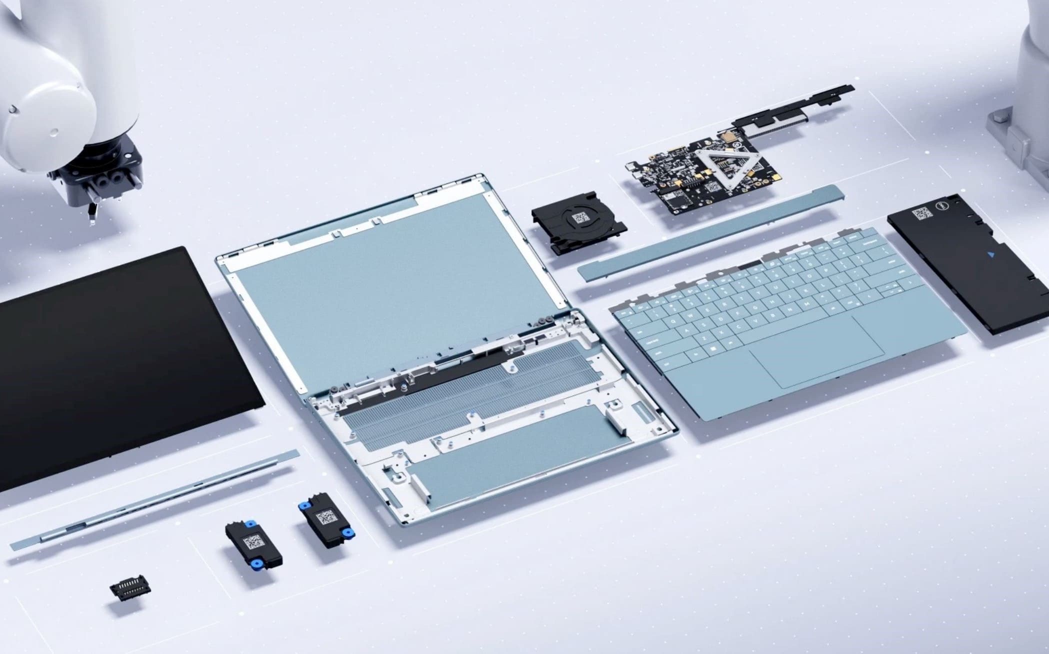 Like a LEGO construction set: Dell unveiled the Luna, a conceptual modular laptop without screws, which can be disassembled in just 30 seconds