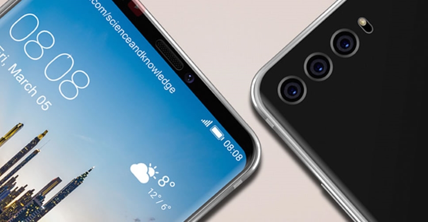 The design of the invitation to the presentation Huawei P20 alludes to three cameras