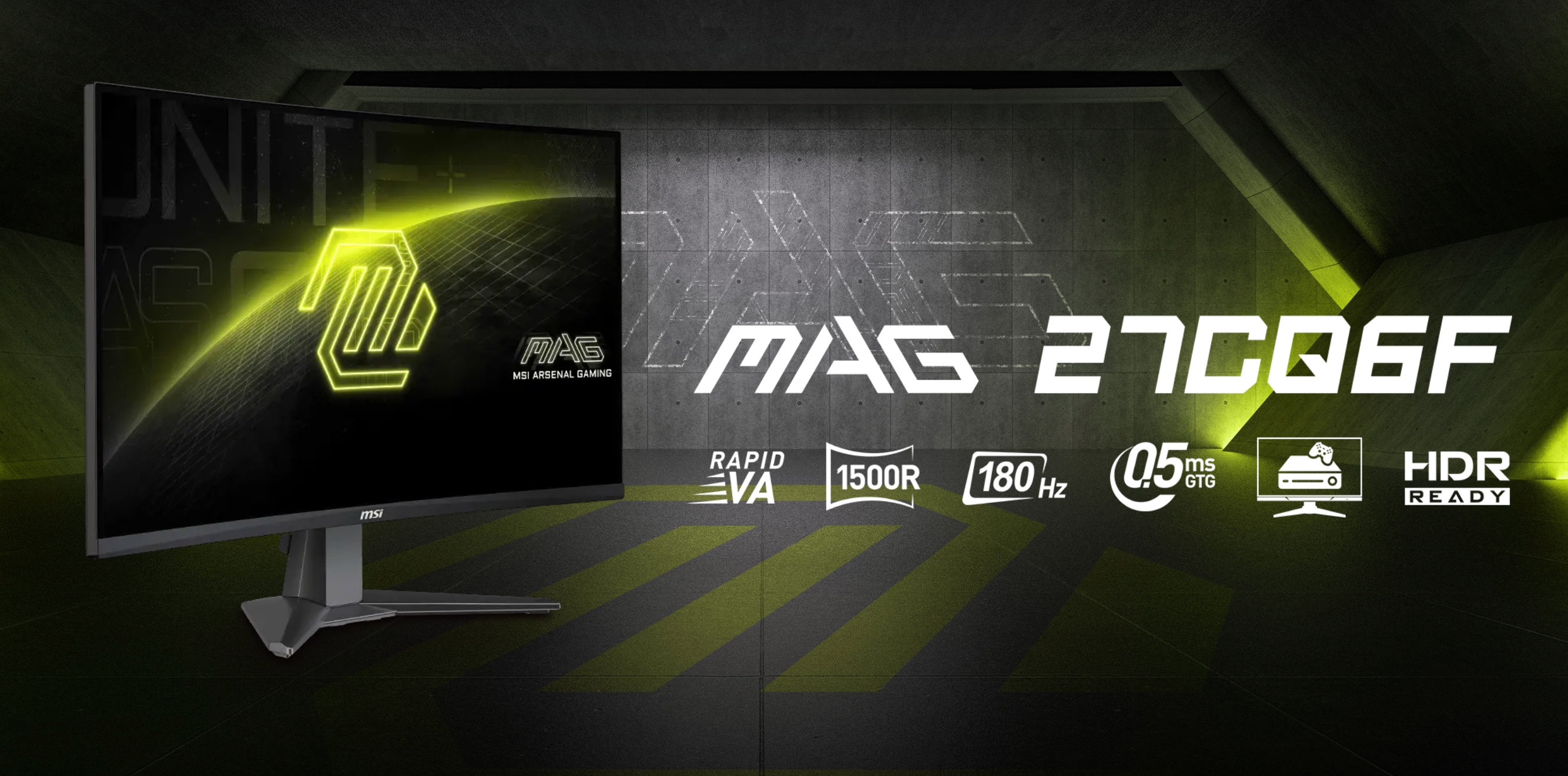 MSI MAG 27CQ6F: 27-дюймовий вигнутий монітор із роздільною здатністю 2K та частотою оновлення 180 Гц