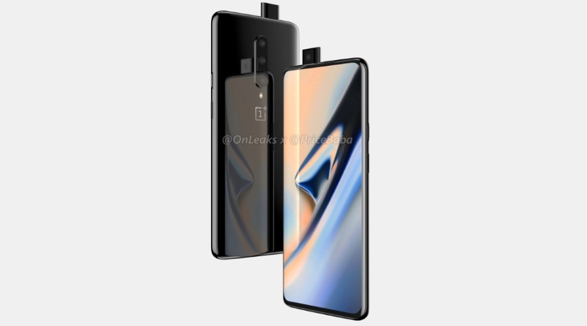 OnePlus 7 на рендерах: тройная основная камера и выезжающая фронтальная