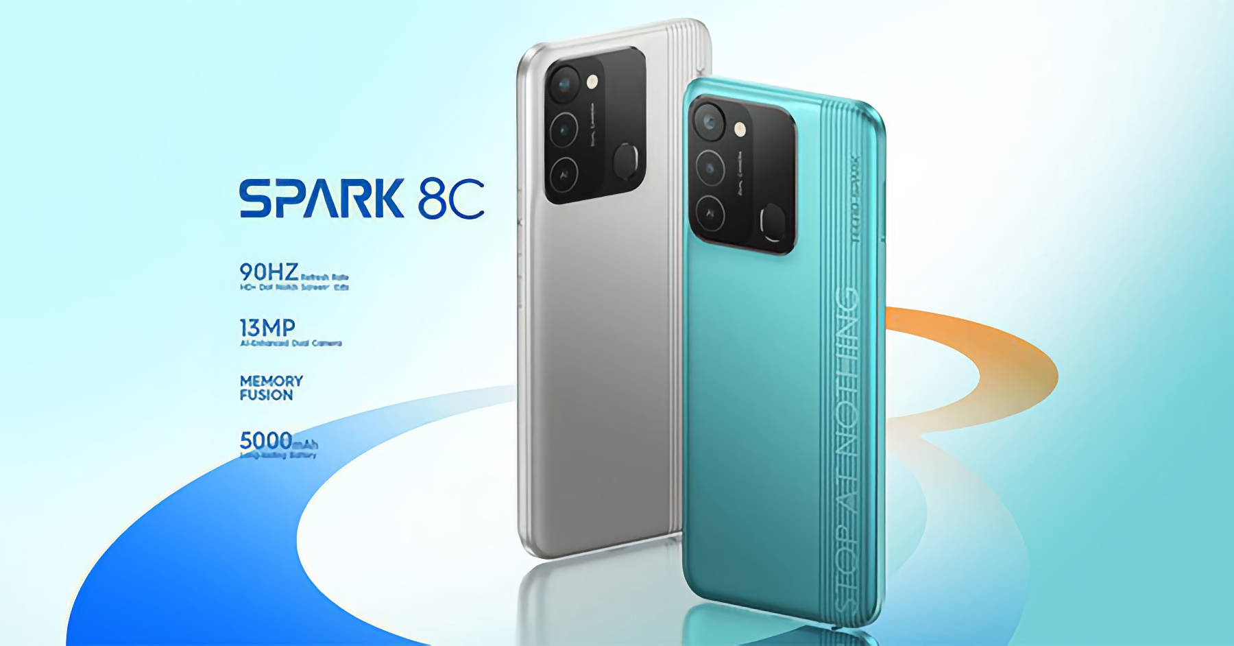 Tecno Spark 8C: екран на 90 Гц, батарея на 5000 мАг, NFC та динаміки з підтримкою DTS за $120