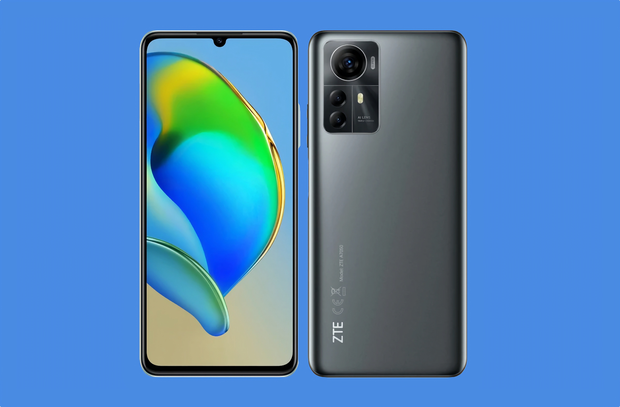 ZTE Blade A72s дебютував у Європі: екран на 90 Гц, чип Unisoc T606, батарея на 5000 мАг і потрійна камера на 50 МП за €170