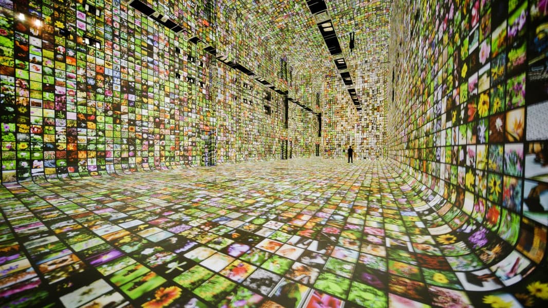 L'exposition Data Pavilion. Photo : Refik Anadol Studio