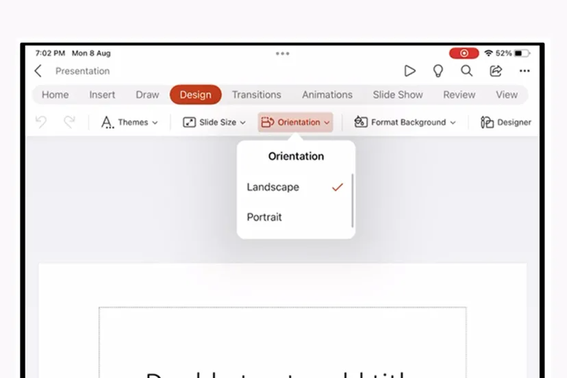 В Power Point на з'явився портретний режим створення презентацій
