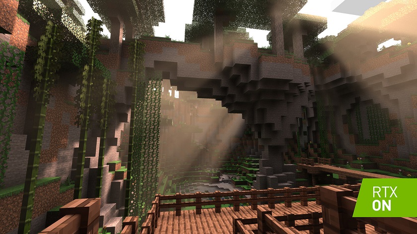 Nvidia показала Minecraft с технологией трассировки лучей
