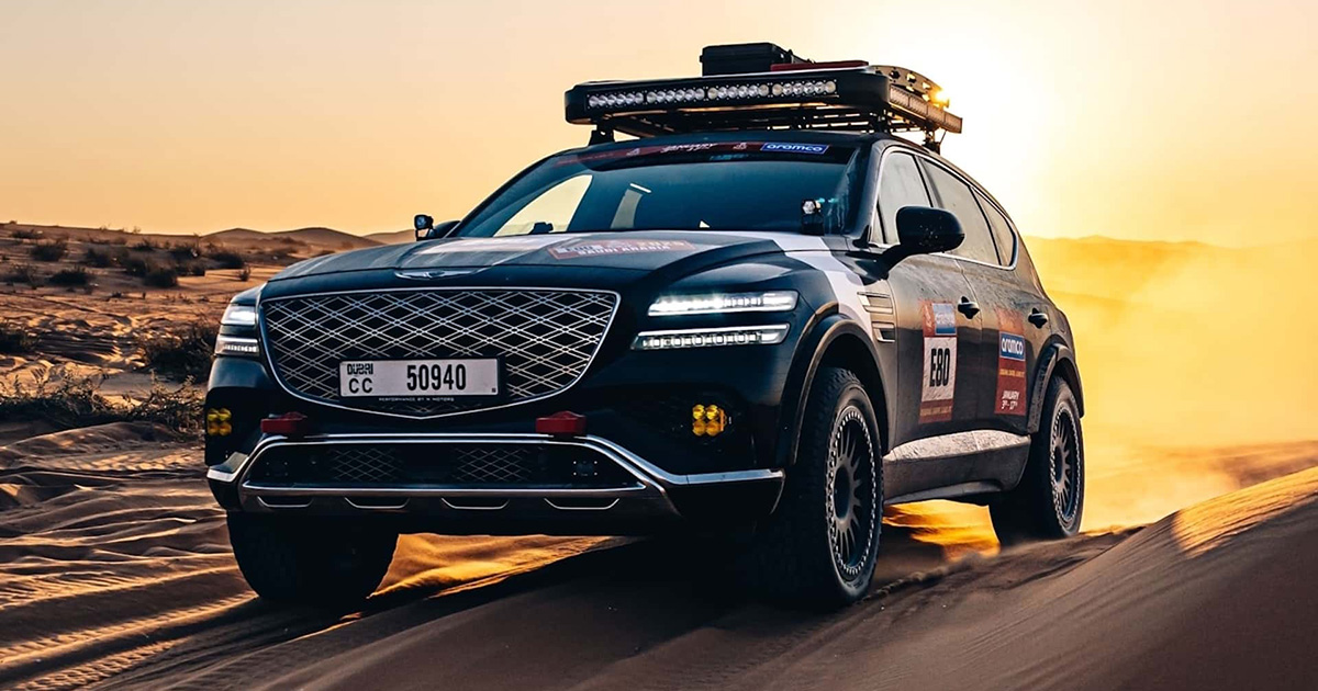 Досліджуючи піски: представлено Genesis GV80 Desert Edition
