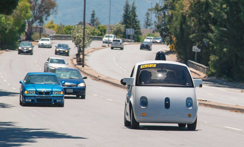 Автономные автомобили Google учатся ездить в дождь и снег