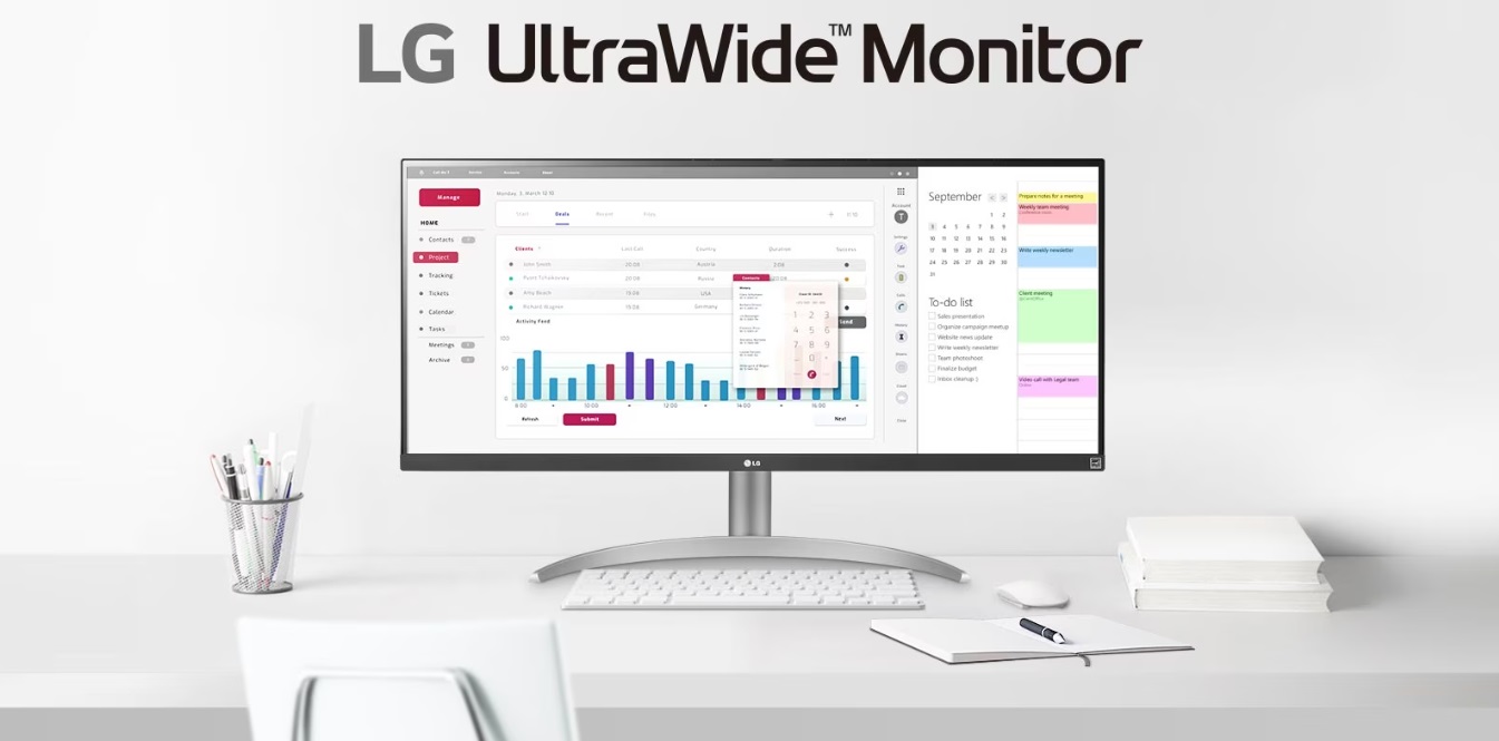 LG lancera en Europe un moniteur ultra-large avec une fréquence de rafraîchissement de 100 Hz et la prise en charge d'AMD FreeSync