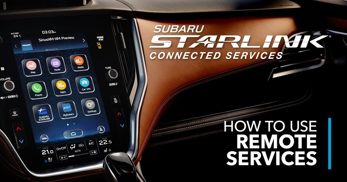 Як працюють Subaru Starlink Connected Services: Огляд сервісів