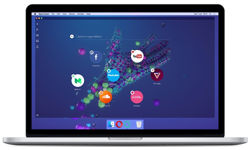 Концепт-браузер Opera Neon: красиво, но не для всех