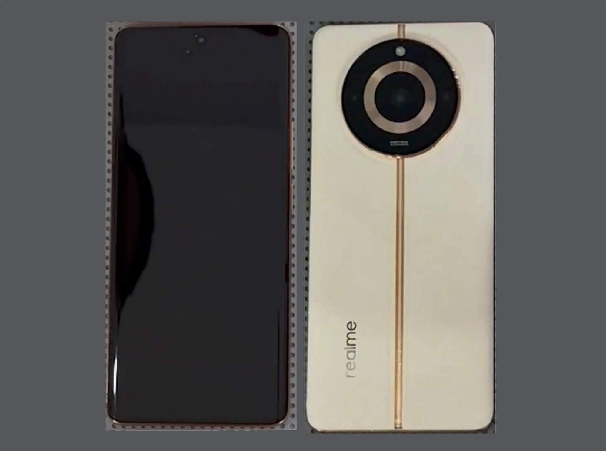 Insider révèle des photos du Realme 11 Pro+ : écran incurvé et dos recouvert de cuir