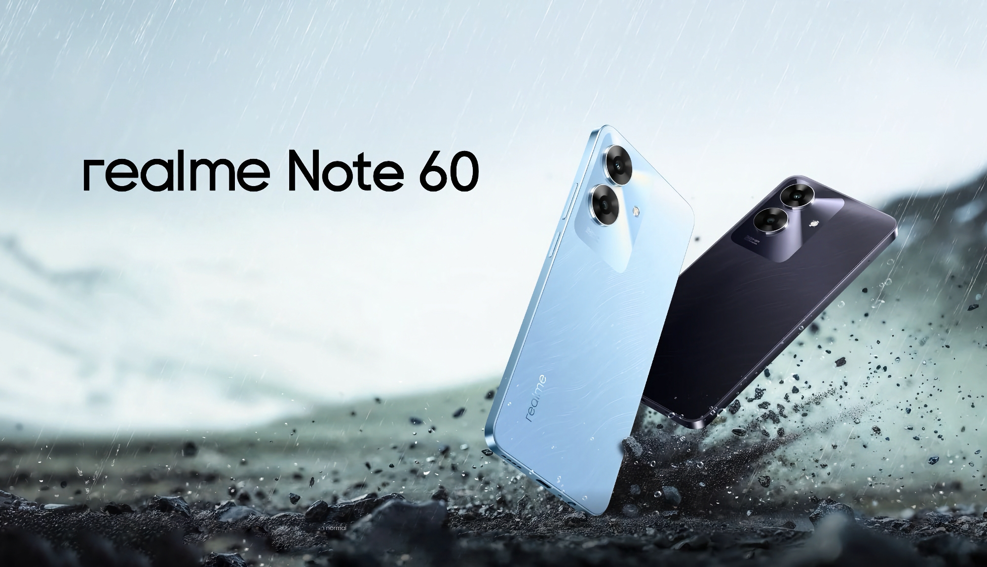 Realme Note 60 : smartphone à 90 dollars avec écran FHD+ 90Hz, protection IP64 et batterie 5000 mAh.