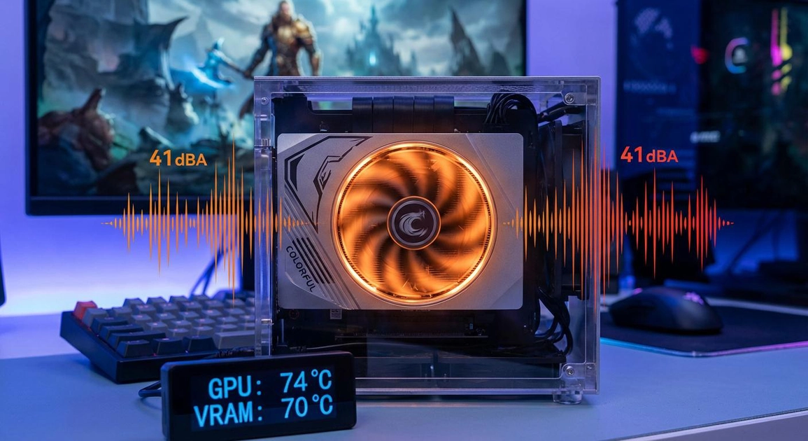 Відеокарта Colorful RTX 5070 Mini-ITX з одним вентилятором