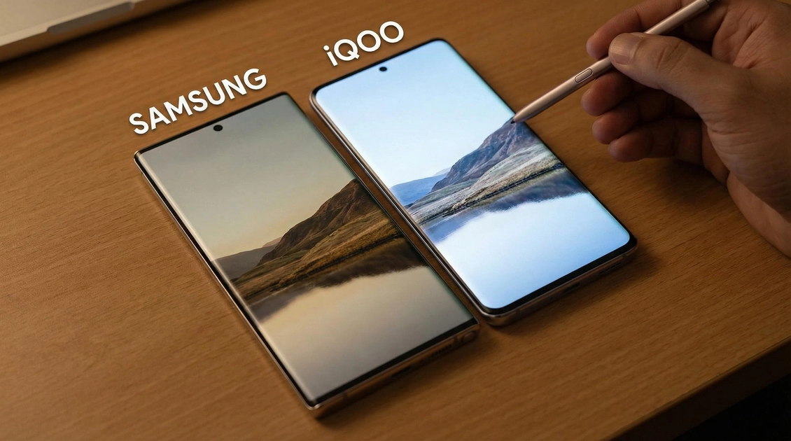 Порівняння екранів Samsung та iQOO