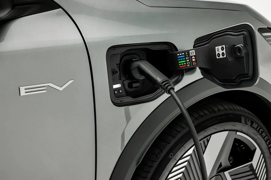 Крупний план порту зарядки EV