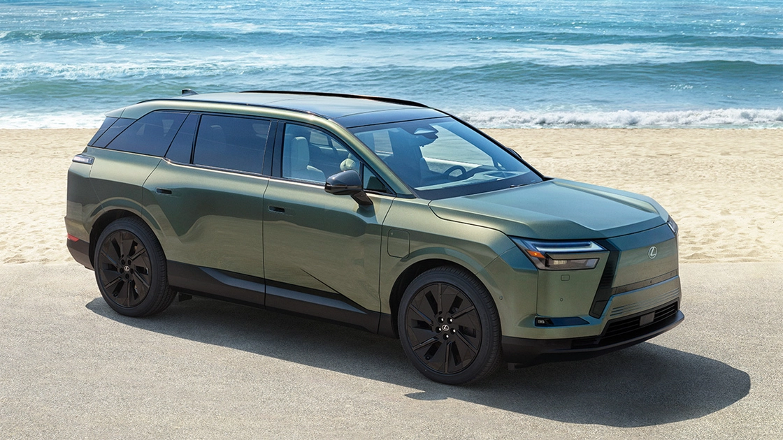 The all-new Lexus TZ three-row electric SUV.