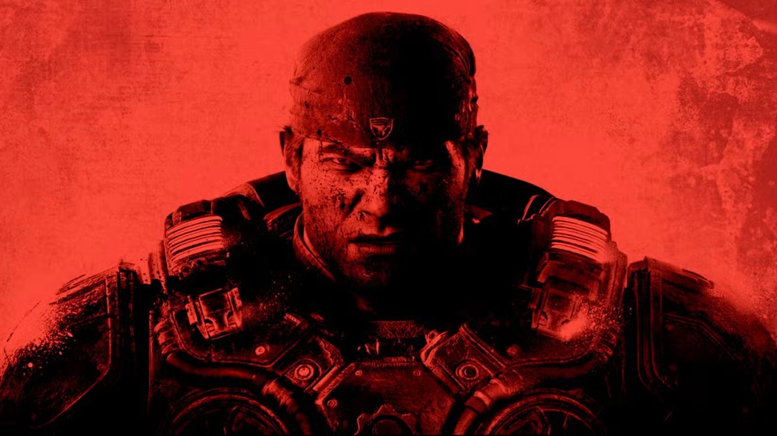 Young Marcus Fenix in combat in Gears of War: E-Day