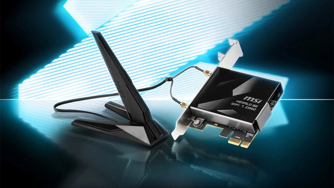 Адаптер MSI Herald BE9400 з виносною антеною