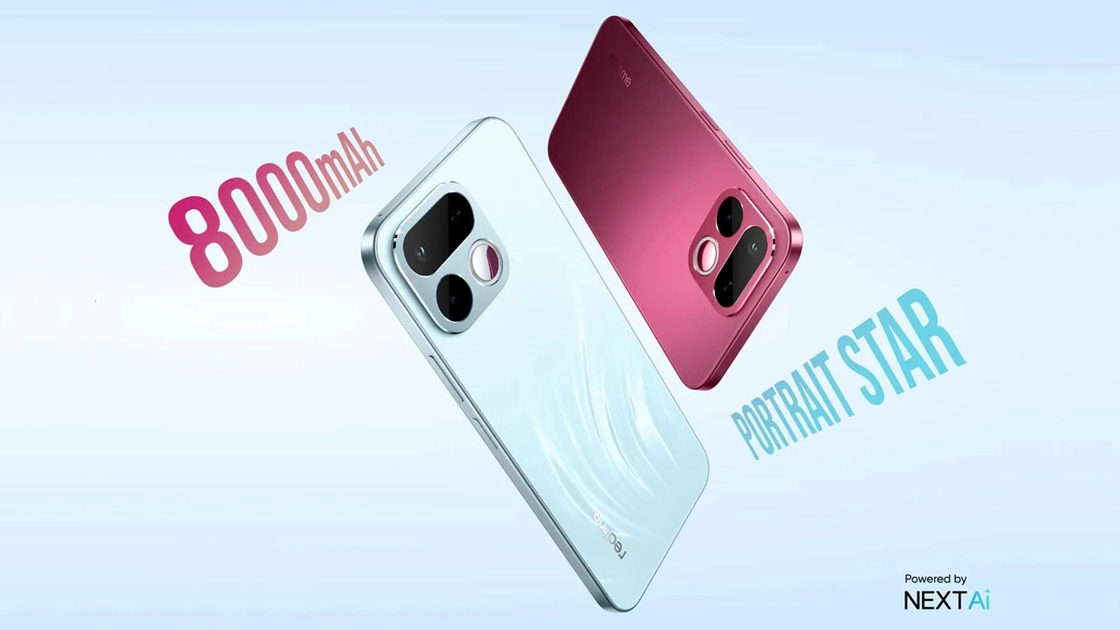 Рендер смартфона Realme 16T