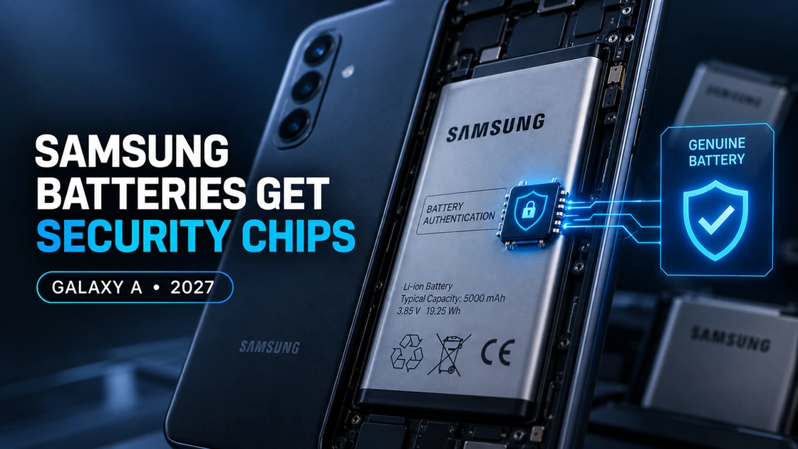 Акумулятор смартфона Samsung з чіпом ідентифікації