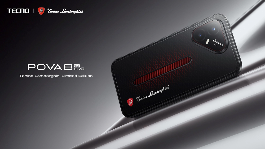 Tecno Pova 8 Pro 5G Tonino Lamborghini Edition у чорно-червоних кольорах