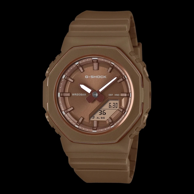 Casio G-Shock GMA-P2110B-5A, version marron, lancée aux États-Unis