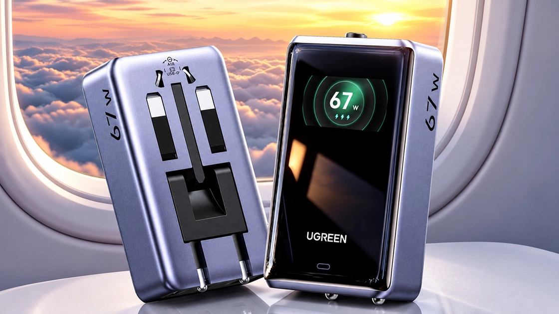Універсальна зарядка Ugreen з дисплеєм