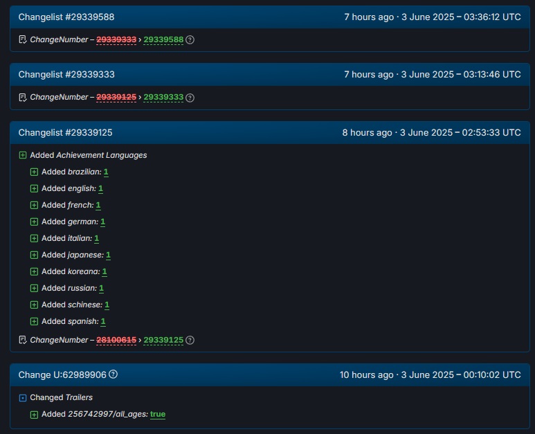Скріншот сторінки гри в SteamDB