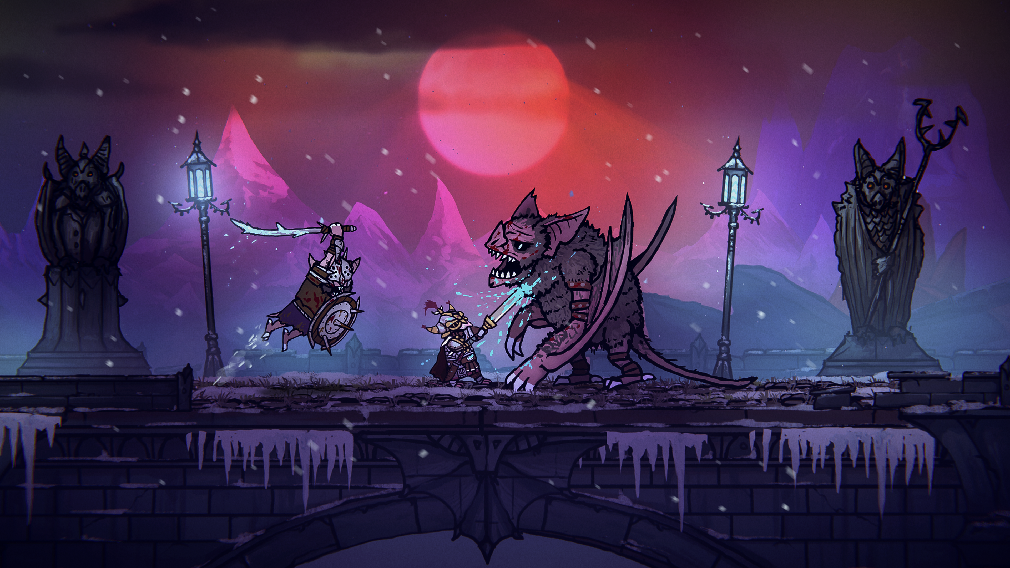 Fight with a bat in Tails of Iron 2