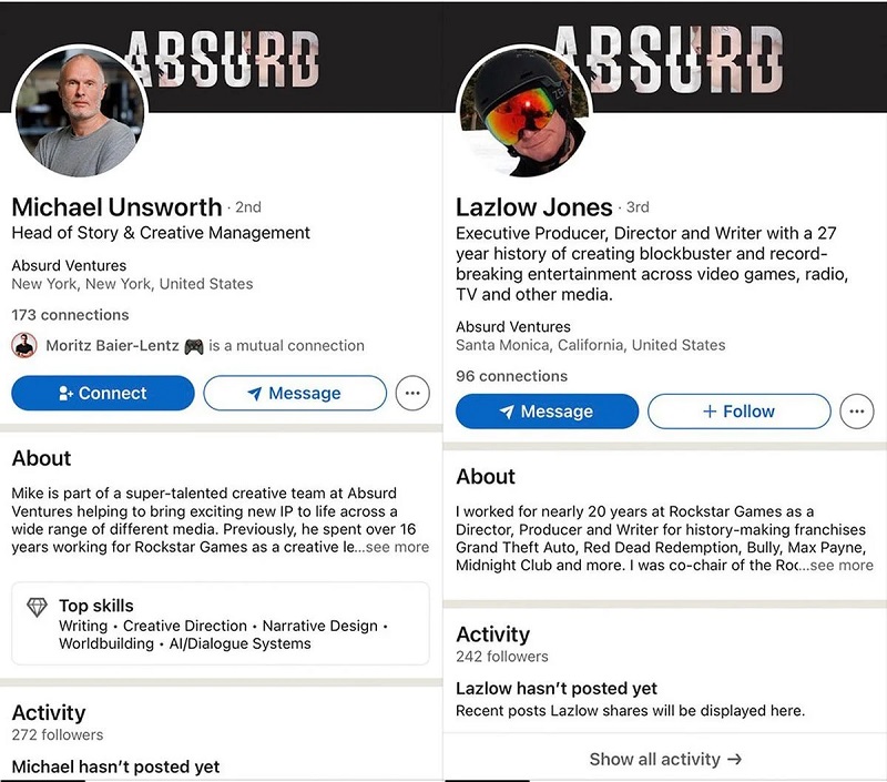 De frère à frère : Dan Houser recrute des développeurs expérimentés de Rockstar Games pour son propre studio Absurd Ventures-2