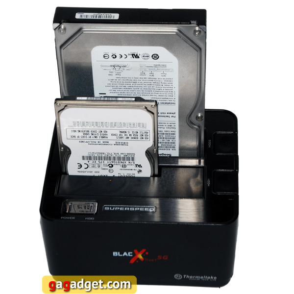Микрообзор док-станции для SATA-винчестеров Thermaltake BlacX Duet 5G