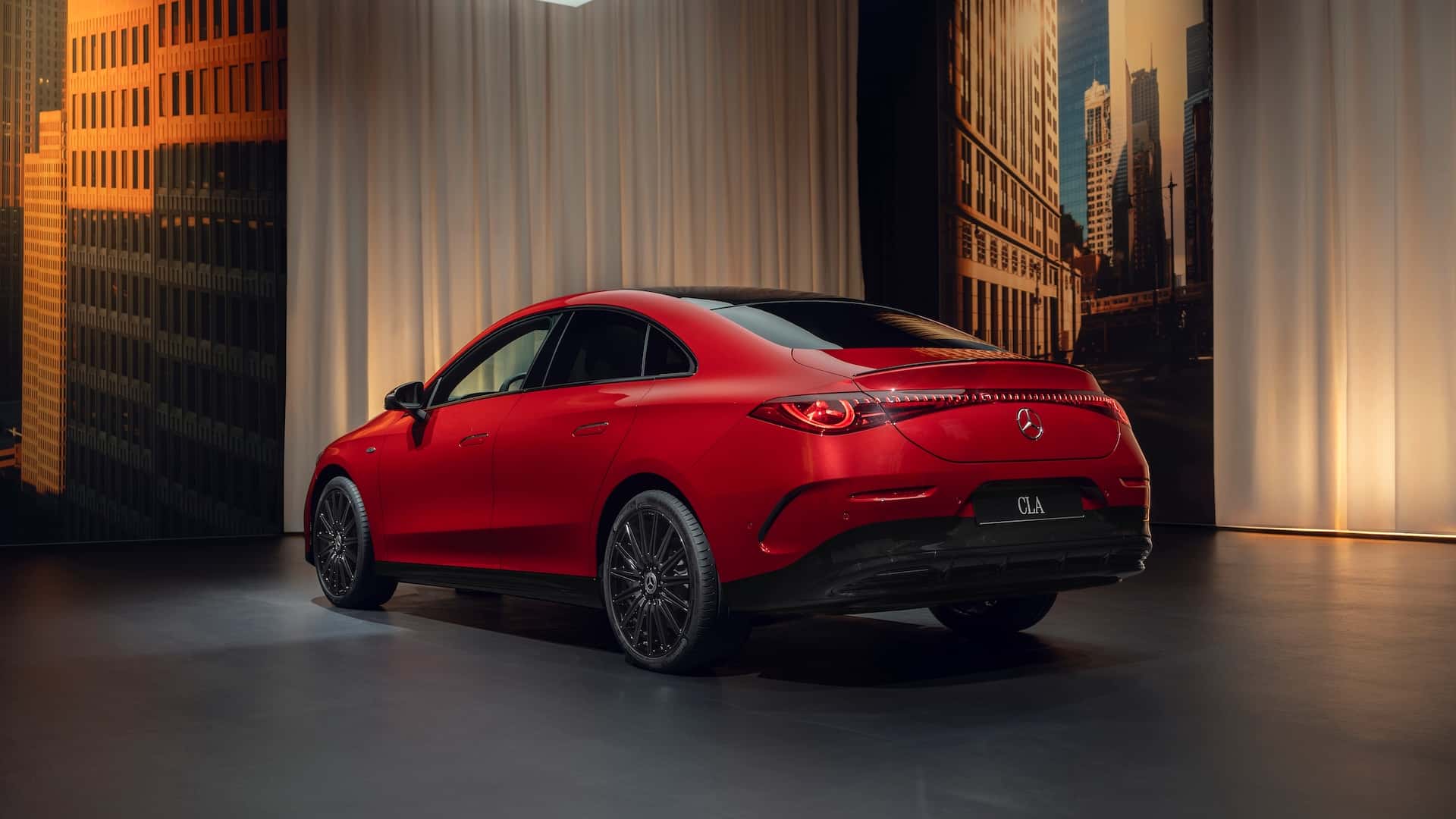 The new Mercedes-Benz CLA against a beautiful backdrop