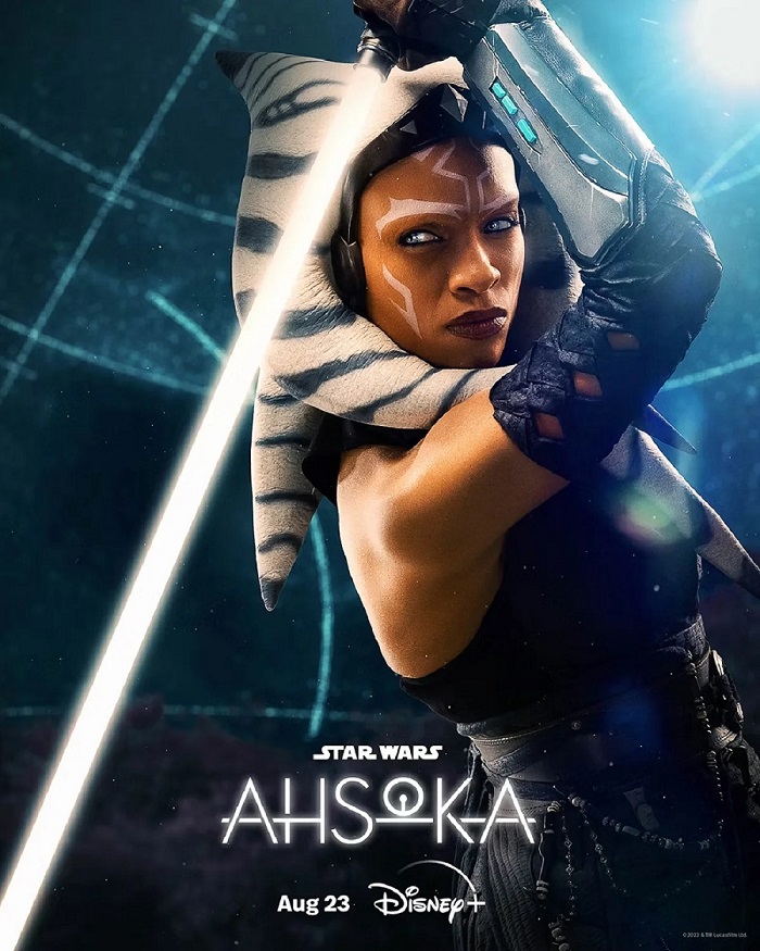 Vieux amis et nouveaux ennemis : Disney a publié des affiches mettant en scène les principaux personnages de la série Ahsoka.-2