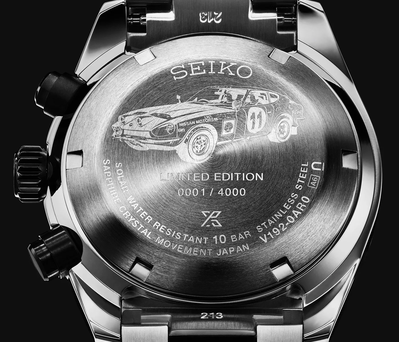 Задня частина годинника Seiko Prospex Speedtimer SSC957