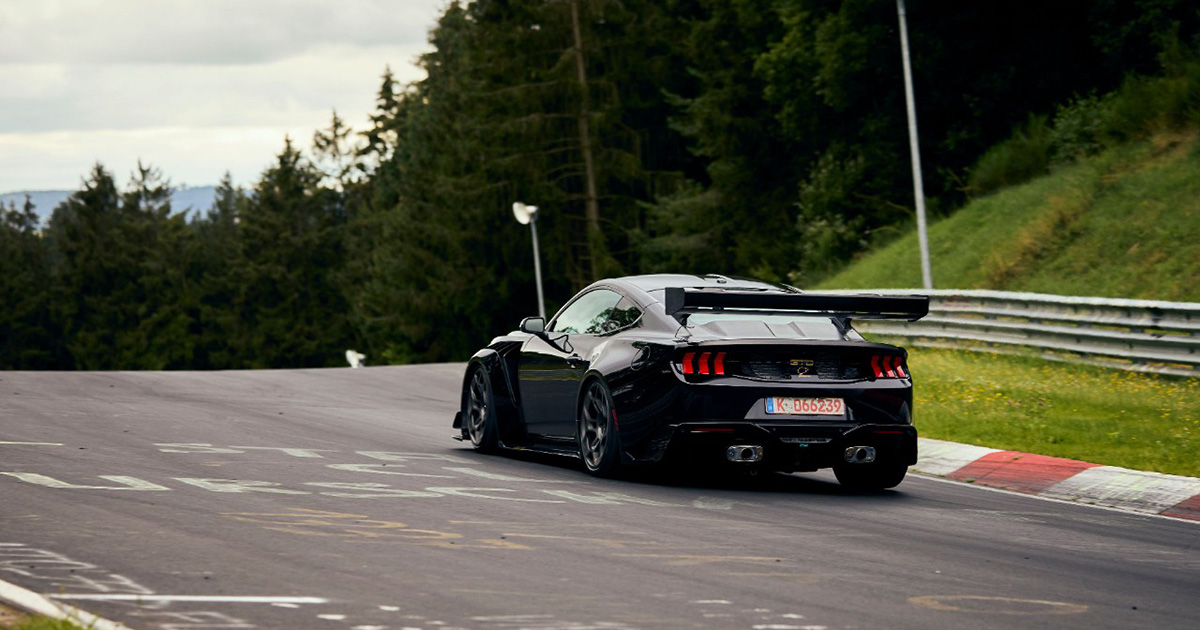 Ford Mustang GTD at the Nurburgring.