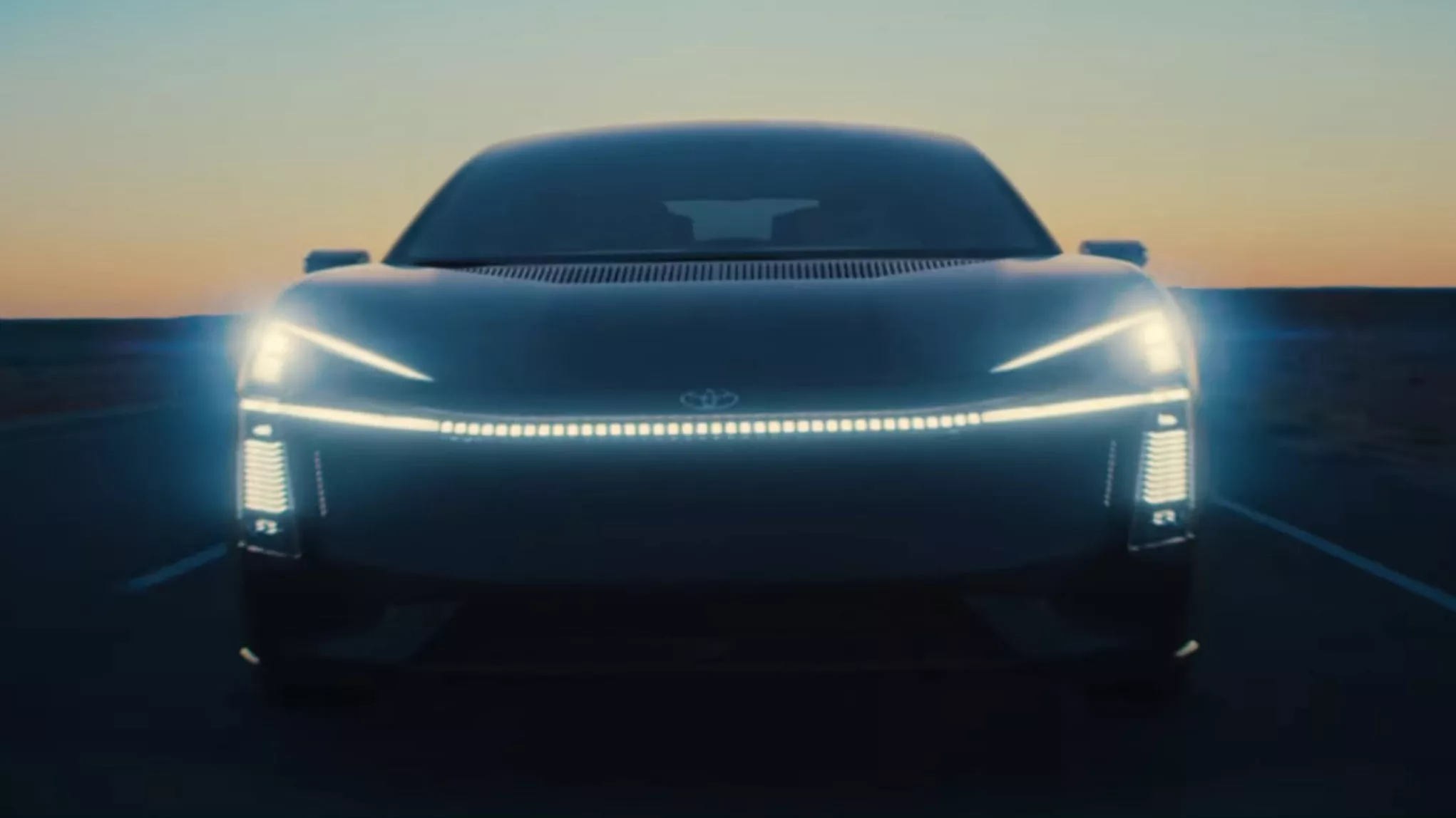 Teaser of the new Toyota Corolla 2025 concept car (view 1).